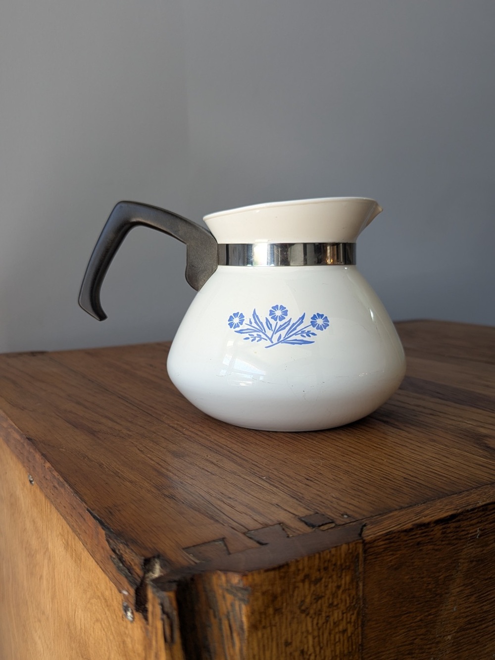 Vintage Corning Ware Blue Cornflower 6 Cup Tea Pot Kettle